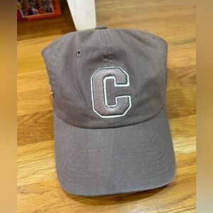 Brown Cap with Embroidered C